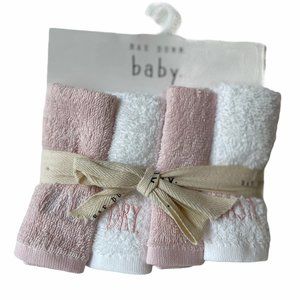 Rae Dunn Baby Embroidered Wash Cloths Set of 4
